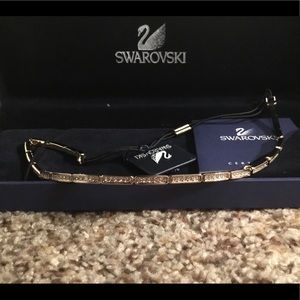 Swarovski Crystal Gold Everyday Headband New w/box